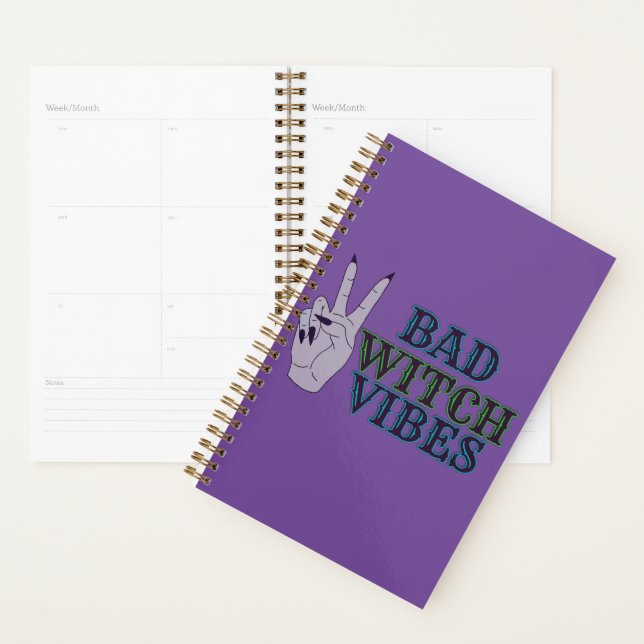 Bad Witch Vibes Witchy Hands Planner (Display)