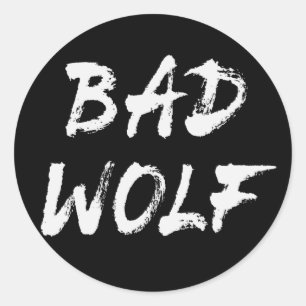 Bad Wolf Classic Round Sticker