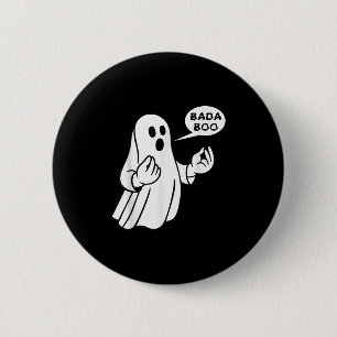 Bada Boo Italian Ghost Funny Halloween T-shirt_1.p 2 Inch Round Button