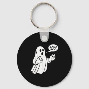 Bada Boo Italian Ghost Funny Halloween T-shirt_1.p Keychain