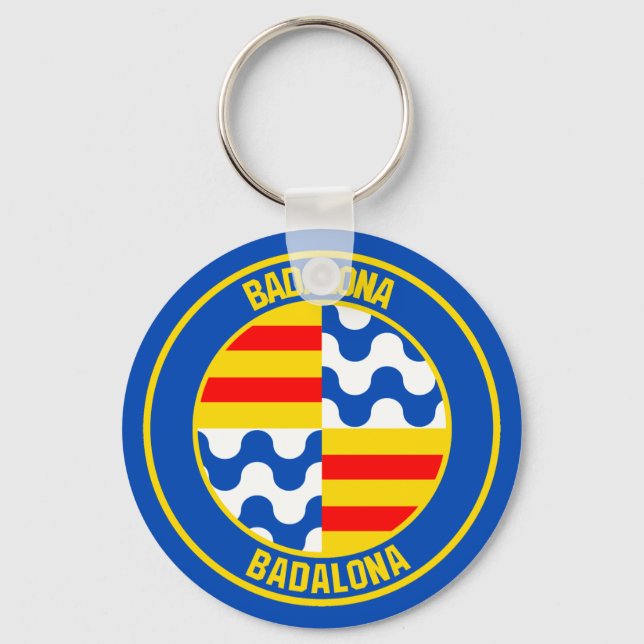 Badalona Round Emblem Keychain (Front)