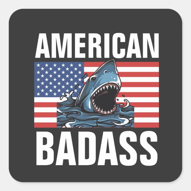 BADASS AMÉRICAINS BADASS PATRIOT autocollants (Devant)