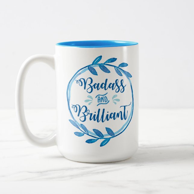 Badass and Brilliant Mug (Left)