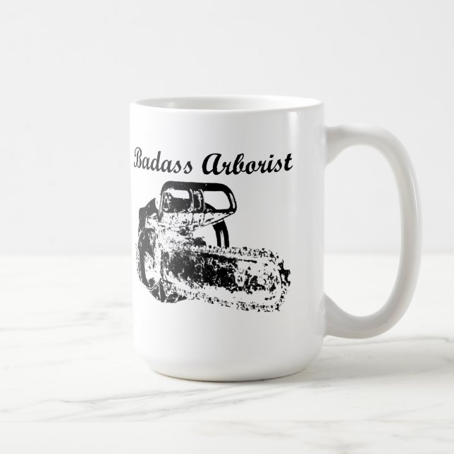 Badass Arborist - Chainsaw Coffee Mug (Right)