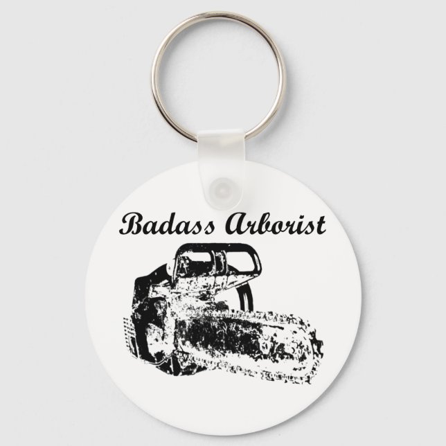 Badass Arborist - Chainsaw Keychain (Front)