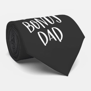 Badass Bonus Dad Stepdad Unique Stepfather Gift Tie