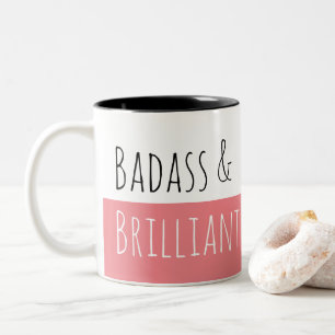 Badass & Brilliant Morning Two-Tone Coffee Mug