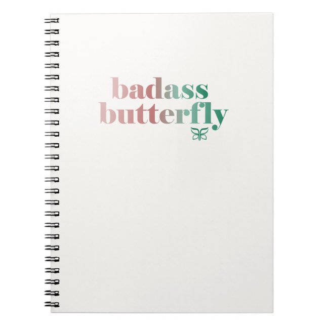 Badass Butterfly Notebook (Front)