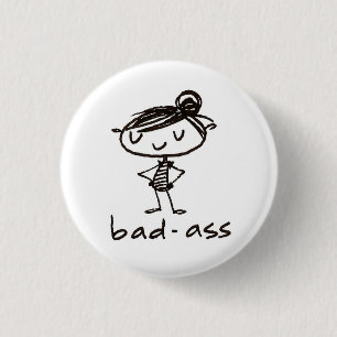 badass button