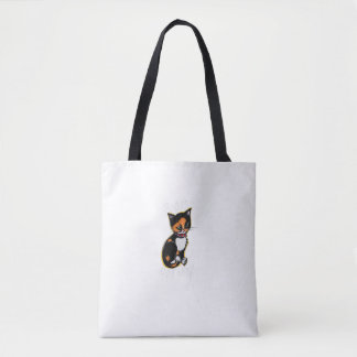 Badass Cat Mom Fun Calico Tote Bag