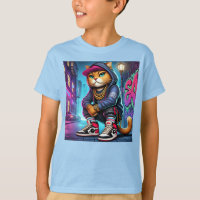 Badass Cat – Urban Street-Style Feline with Graffi