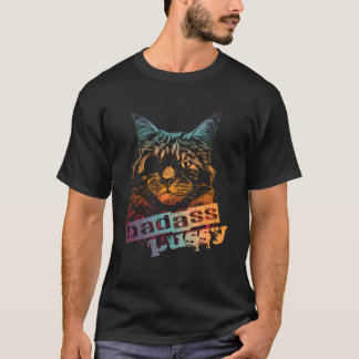 Badass Cat With Eye Patch T-Shirt