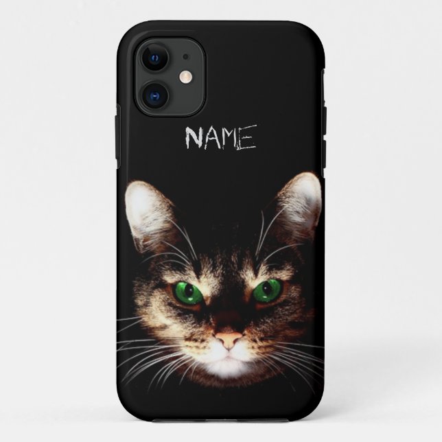 Badass Cats - Green Eyes Case-Mate iPhone Case (Back)