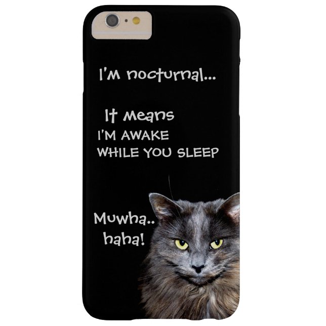 Badass Cats - "I'm nocturnal.." Case-Mate iPhone Case (Back)