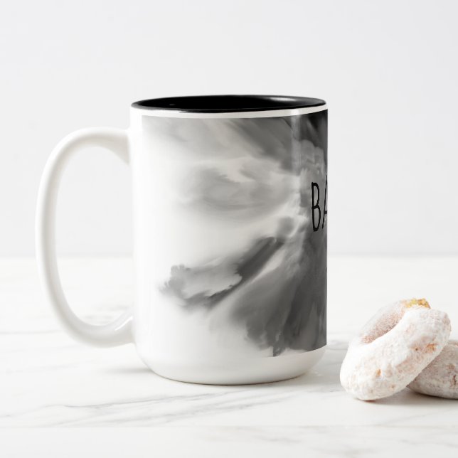 Badass Dad Two-Tone Coffee Mug (With Donut)