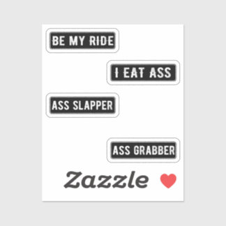 Badass Funny Helmet Stickers Pack III