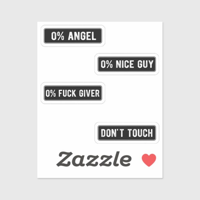 Badass Funny Helmet Stikers Pack II (Sheet)