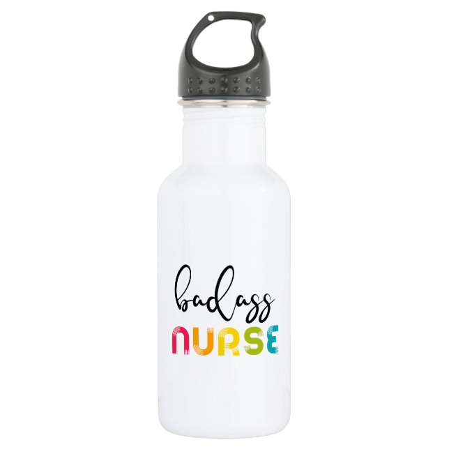 Badass Nurse 532 Ml Water Bottle (Front)
