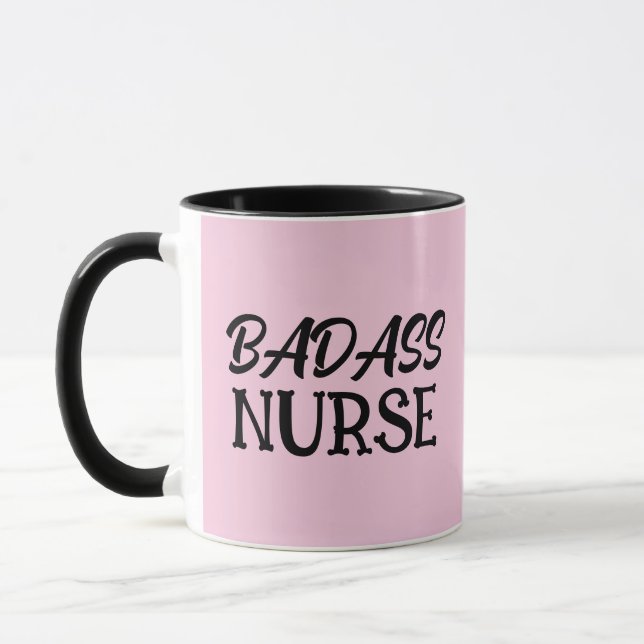 BADASS NURSE COFFEE MUG (Left)