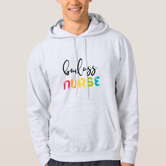 Badass Nurse Hoodie (Front)