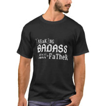Badass Papa depuis [année] T-shirt personnalisé