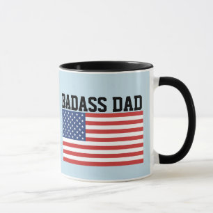 BADASS PATRIOTIC CAFÉ MUG