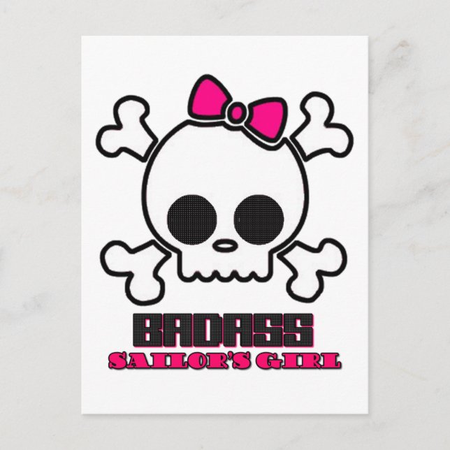 Badass Sailor's Girl Postcard (Front)