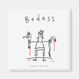Badass Snake Guy Magnet