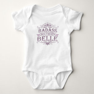 Badass Southern Bell (Banner) Baby Bodysuit