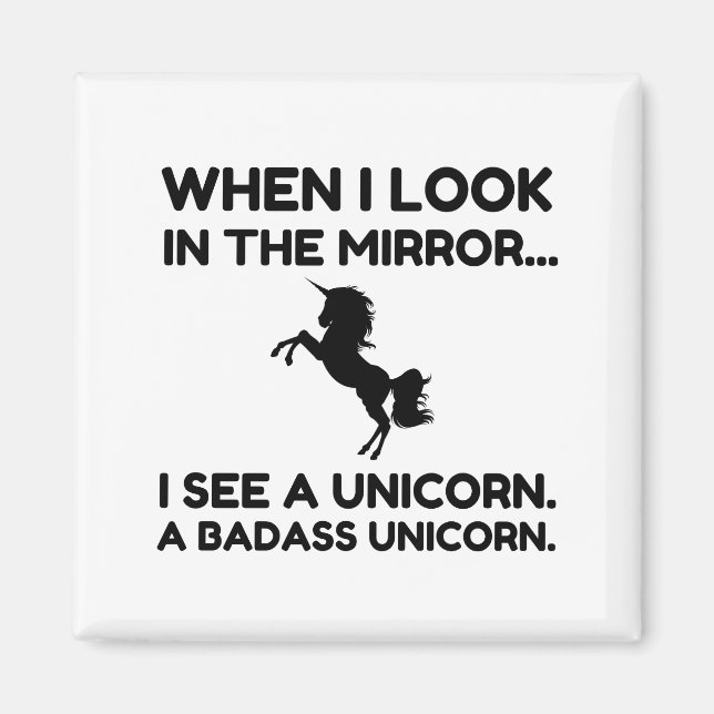 BADASS UNICORN MAGNET (Front)