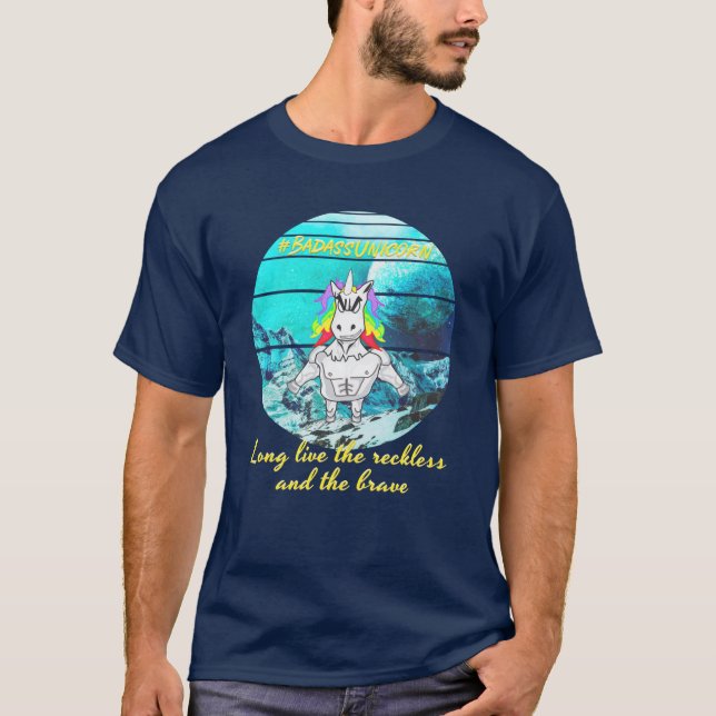 Badass Unicorn T-Shirt (Front)