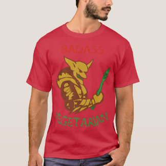 Badass vegetarian (demon) funny cool veggie lover  T-Shirt