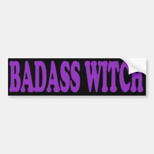 Badass Witch Bumper Sticker