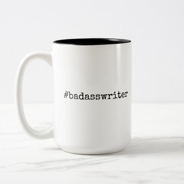 badasswriter bestie mug - large (Left)