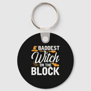 Baddest Witch On The Block Keychain