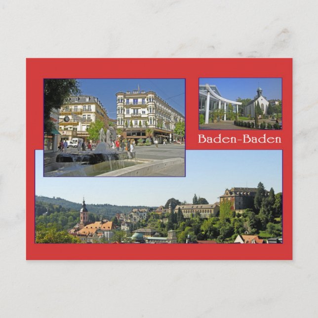 Baden-Baden Ansichtskarte Postcard (Front)