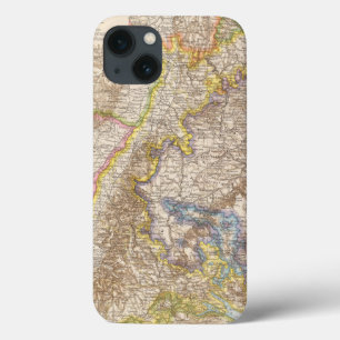 Baden Germany Atlas Map iPhone 13 Case