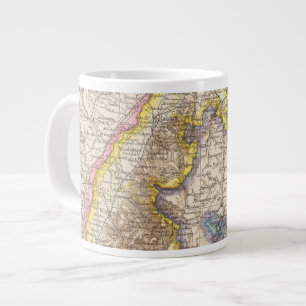 Baden Germany Atlas Map Large Coffee Mug