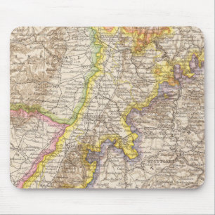 Baden Germany Atlas Map Mouse Pad