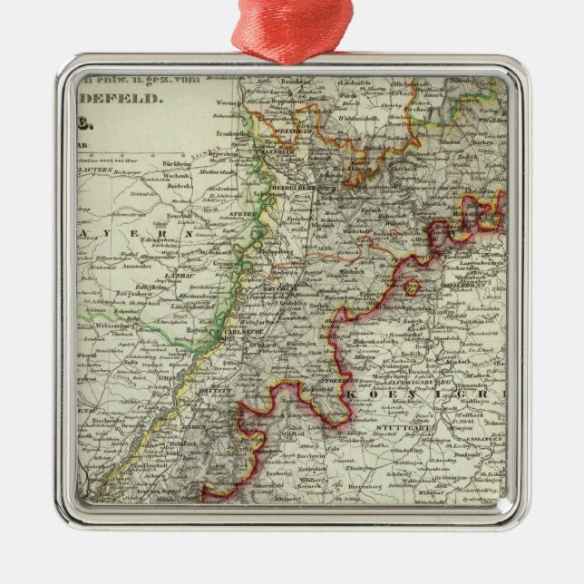 Baden, Germany Metal Ornament (Front)