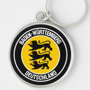 Baden-Württemberg Round Emblem Keychain
