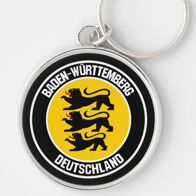 Baden-Württemberg Round Emblem Keychain (Front)