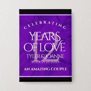 Badge 12ème anniversaire de la Mariage de soie