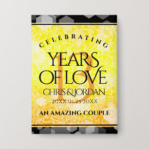 Badge 13ème anniversaire Mariage de la Citrine