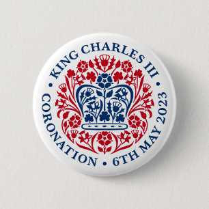 Badge 2023 Coronation Pin (Rouge et Bleu)