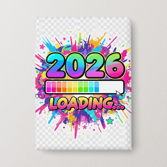 Badge 2026 Loading... Progress Bar Sticker (Recto)