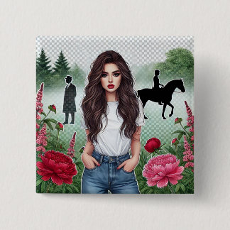 badge 2 inch square button