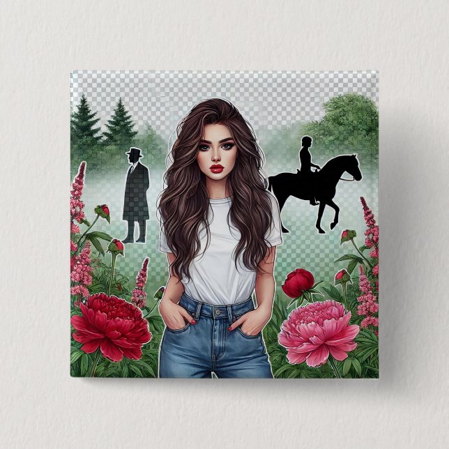 badge 2 inch square button (Front)