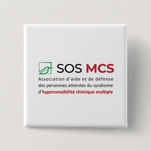 Badge 2 Inch Square Button (Front)