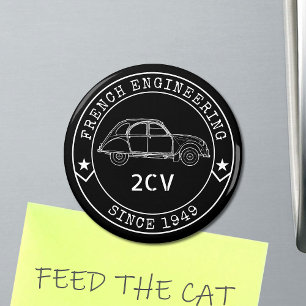 badge 2CV Oldtimer Engineering emblem Magnet